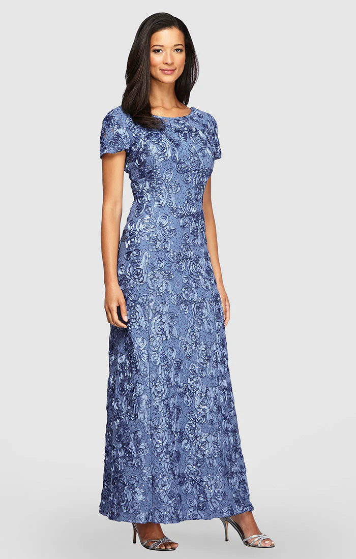 Alex Evenings 212788 Long A Line Petite Mother of the Bride Formal Dress - Primitiveus