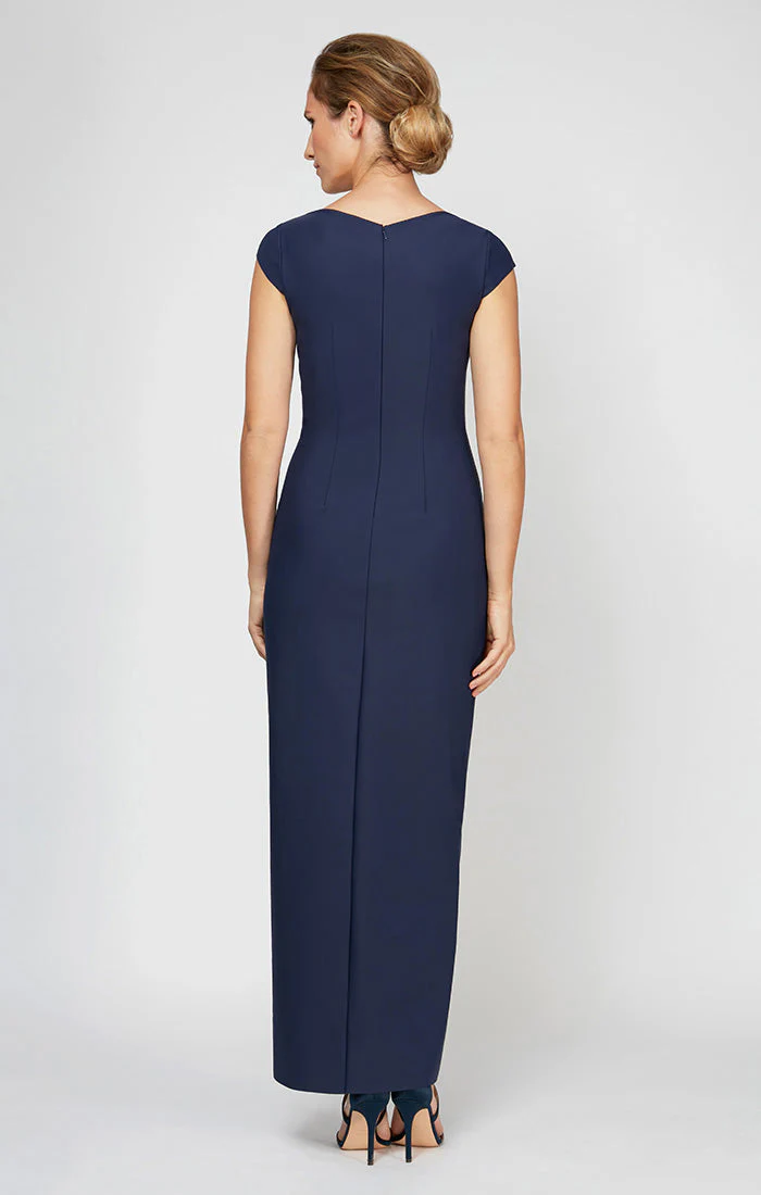 Alex Evenings 134087 Formal Long Pleated Mother of the Bride Dress - Primitiveus