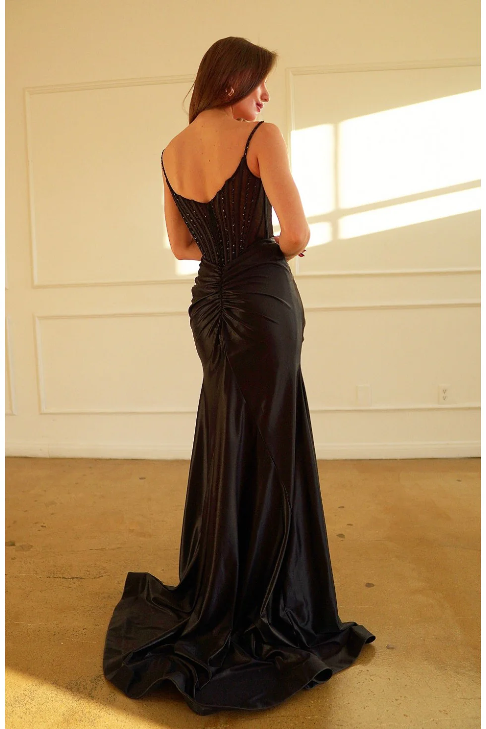 High Couture HC1027 Pleated Long Formal Prom Dress - Primitiveus