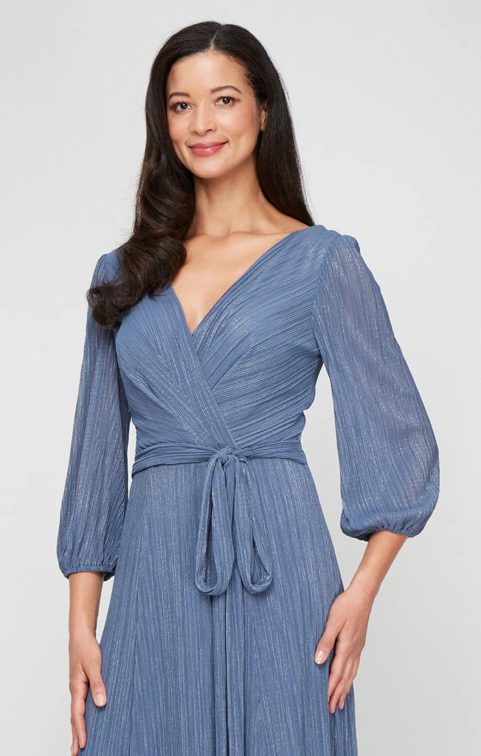 Alex Evenings 81321037 Long Mother of the Bride Pleated Formal Dress - Primitiveus