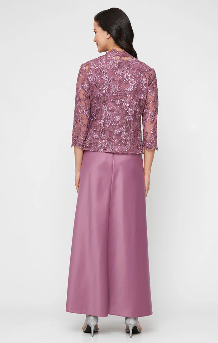 Alex Evenings 81171823 Long Mother of the Bride Formal Jacket Dress - Primitiveus