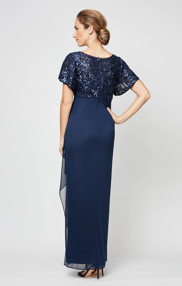 Alex Evenings 8196771 Long Mother of the Bride Sequin Dress - Primitiveus