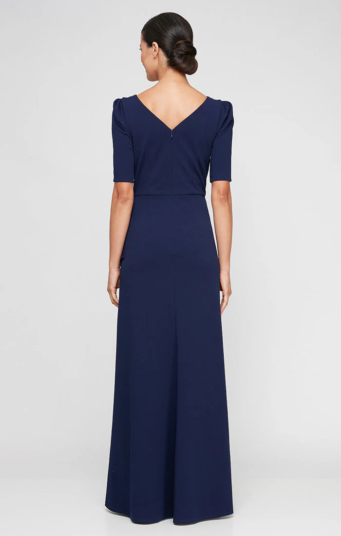 Alex Evenings 8160436 Formal Long Mother of the Bride Ruffle Dress - Primitiveus