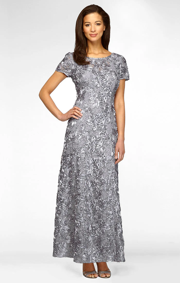 Alex Evenings 212788 Long A Line Petite Mother of the Bride Formal Dress - Primitiveus