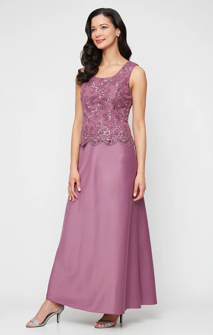 Alex Evenings 81171823 Long Mother of the Bride Formal Jacket Dress - Primitiveus