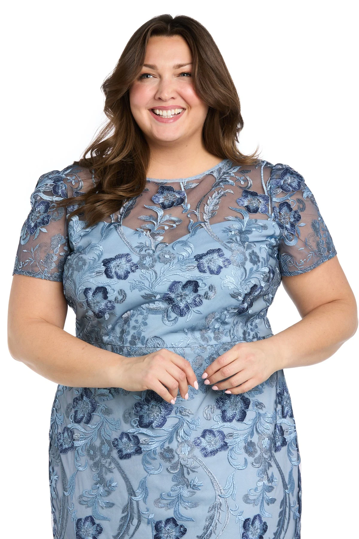 R&M Richards 1778W Periwinkle/Navy 18W - Primitiveus