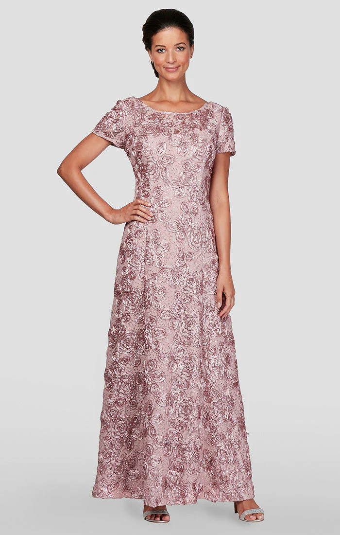 Alex Evenings 212788 Long A Line Petite Mother of the Bride Formal Dress - Primitiveus