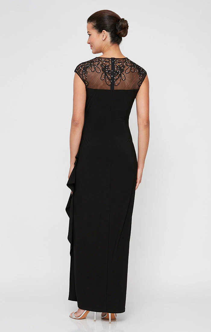 Alex Evenings 82351585 Petite Long Beaded A Line Formal Evening Dress - Primitiveus