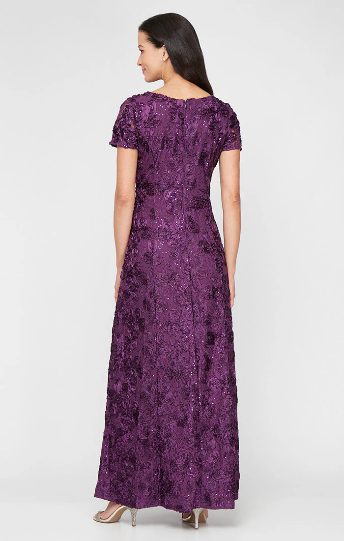 Alex Evenings 212788 Long A Line Petite Mother of the Bride Formal Dress - Primitiveus