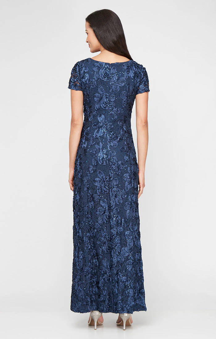 Alex Evenings 212788 Long A Line Petite Mother of the Bride Formal Dress - Primitiveus
