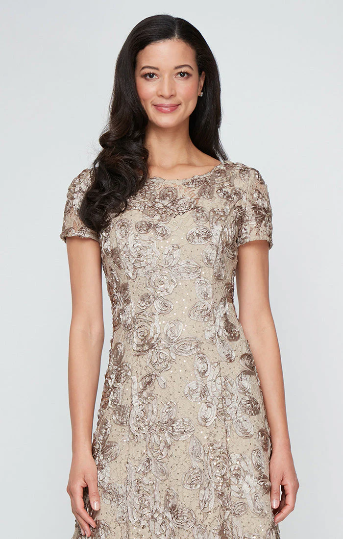 Alex Evenings 212788 Long A Line Petite Mother of the Bride Formal Dress - Primitiveus