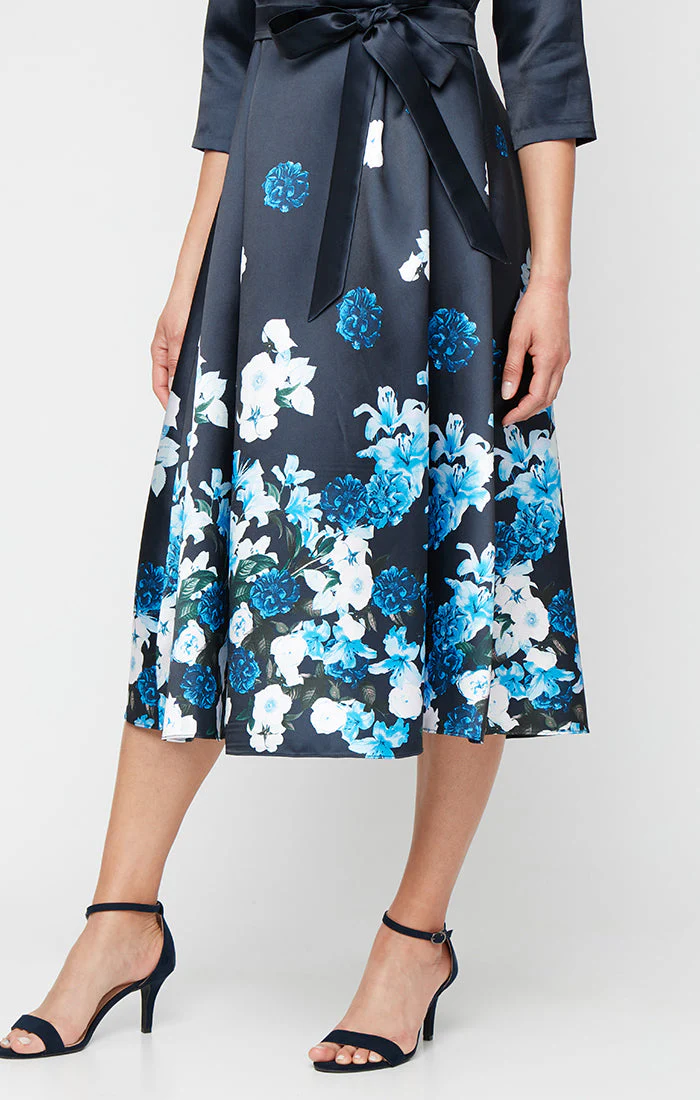 Alex Evenings 8139055 Printed Mother of the Bride Bride A Line cocktail Dress - Primitiveus