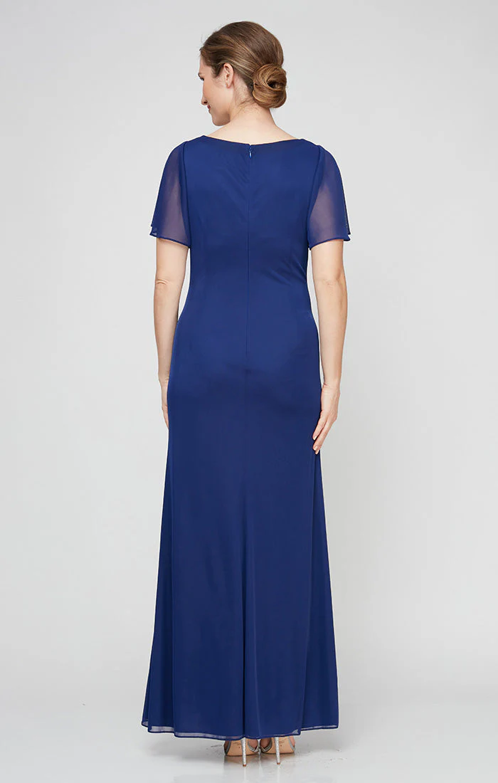 Alex Evenings 81321004 Ruffle Mother of the Bride Formal Long Dress - Primitiveus